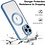 Ntech Hoesje Geschikt voor iPhone 13 Pro Max – Met Magnetisch Ring Magesafe compatibel backcover – Lens beschermer – Transparant / Blauw
