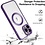 Ntech Hoesje Geschikt voor iPhone 13 Pro Max – Met Magnetisch Ring Magesafe compatibel backcover – Lens beschermer – Transparant / Paars