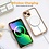 Ntech Hoesje Geschikt voor iPhone 13 – Met Magnetisch Ring Magesafe compatibel backcover – Lens beschermer – Transparant / Goud