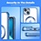 Ntech Hoesje Geschikt voor iPhone 13 – Met Magnetisch Ring Magesafe compatibel backcover – Lens beschermer – Transparant / Blauw