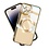 Ntech Hoesje Geschikt voor iPhone 12 Pro Magsafe hoes backcover – Lens beschermer – Transparant / Goud