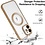 Ntech Hoesje Geschikt voor iPhone 12 Pro Magsafe hoes backcover – Lens beschermer – Transparant / Goud