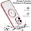 Ntech Hoesje Geschikt voor iPhone 12 – Met Magnetisch Ring Magesafe compatibel backcover – Lens beschermer – Transparant / Rosegoud