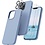 Ntech Hoesje Geschikt voor iPhone 14 – Liquid siliconen backcover met 2x glazen screenprotector en camera lens protector – Licht Blauw