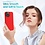 Ntech Hoesje Geschikt voor iPhone 14 – Liquid siliconen backcover met 2x glazen screenprotector en camera lens protector – Rood