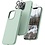 Ntech Hoesje Geschikt voor iPhone 14 Pro – Liquid siliconen backcover met 2x glazen screenprotector en camera lens protector – Mint Groen