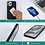 Ntech Hoesje Geschikt voor iPhone 14 Pro Max – Liquid siliconen backcover met 2x glazen screenprotector en camera lens protector – Zwart