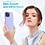Ntech Hoesje Geschikt voor iPhone 14 Plus – Liquid siliconen backcover met 2x glazen screenprotector en camera lens protector – Lila