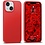 Ntech Hoesje Geschikt voor iPhone 14 - zacht siliconen - Liquid Backcover – Rood