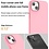Ntech Hoesje Geschikt voor iPhone 14 - zacht siliconen - Liquid Backcover – Licht Roze