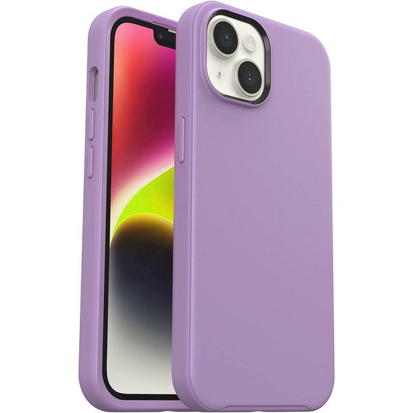 Ntech Hoesje Geschikt voor iPhone 14 - zacht siliconen - Liquid Backcover – Lila
