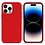 Ntech Hoesje Geschikt voor iPhone 14 Pro Max - zacht siliconen - Liquid Backcover - Rood