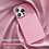 Ntech Hoesje Geschikt voor iPhone 14 Pro Max - zacht siliconen - Liquid Backcover - Lichtroze