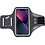 Ntech Geschikt voor iPhone 13 hardloop telefoonhouder – armband - sportband - van stof - Zwart