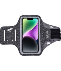 Ntech Geschikt voor iPhone 14 hardloop armband van stof