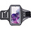 Ntech Hoesje Geschikt voor Samsung Galaxy S20 Plus hardloop telefoonhouder – armband - sportband - van stof - Zwart