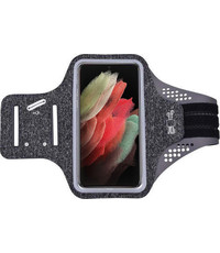 Ntech Samsung Galaxy S21 Ultra hardloop armband van stof