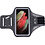 Ntech Hoesje Geschikt voor Samsung Galaxy S21 Ultra hardloop telefoonhouder – armband - sportband - van stof - Zwart