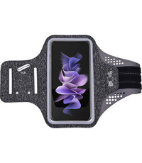 Ntech Samsung Galaxy Z Flip 3 hardloop armband van stof