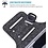 Ntech Hoesje Geschikt voor Samsung Galaxy S21 FE hardloop telefoonhouder – armband - sportband - van stof - Zwart