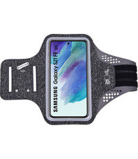 Ntech Samsung Galaxy S21 FE hardloop armband van stof