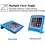 Ntech Hoes geschikt voor iPad 2 / 3 / 4 hoes kinderen Blauw - Hoes geschikt voor iPad 3 kinderen Hoes - Hoes geschikt voor iPad 4 hoesjes Kidsproof Backcover met handvat - Ntech