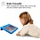 Ntech Hoes geschikt voor iPad 2 / 3 / 4 hoes kinderen Blauw - Hoes geschikt voor iPad 3 kinderen Hoes - Hoes geschikt voor iPad 4 hoesjes Kidsproof Backcover met handvat - Ntech