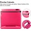 Ntech Hoes geschikt voor iPad 2 / 3 / 4 hoes kinderen Roze - Hoes geschikt voor iPad 3 kinderen Hoes - Hoes geschikt voor iPad 4 hoesjes Kidsproof Backcover met handvat - Ntech