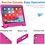 Ntech Hoes geschikt voor iPad Air 2022 kinderen Roze - Hoes geschikt voor iPad Air 4 10.9 kinderen Hoes - Hoes geschikt voor iPad 5th generatie hoesjes Kidsproof Backcover met handvat - Ntech