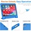 Ntech Hoes geschikt voor iPad Air 2022 kinderen Blauw - Hoes geschikt voor iPad Air 4 10.9 kinderen Hoes - Hoes geschikt voor iPad 5th generatie hoesjes Kidsproof Backcover met handvat - Ntech