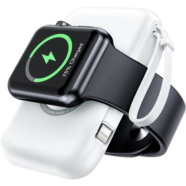 Ntech Geschikt voor Watch Oplader Draagbare draadloze 5000 Mah Powerbank iWatch Series 8, watch Ultra, Series 7,6,5,4,3,2,1,SE, Geschikt voor iPhone 14/14 Pro Max / 13 / 13 pro Max - Wit