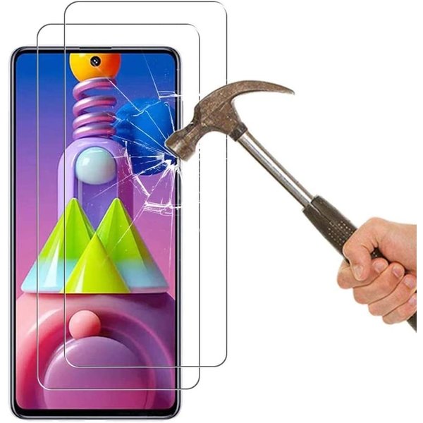 Ntech Screenprotector Geschikt voor Samsung Galaxy M51 screenprotector Beschermglas Screenprotector Geschikt voor Samsung Galaxy M51 screen protector glas - Screenprotector Geschikt voor Samsung Galaxy M51 - 2 stuks