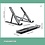 Ntech Tablet Houder / Laptop Standaard en smartphone Houder 2 in1 - Laptop Houder - Laptopstandaard -Bureaustandaard Ergonomische Zwart