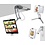 Ntech Tablet Houder / Laptop Standaard en smartphone Houder 2 in1 - Laptop Houder - Laptopstandaard -Bureaustandaard Ergonomische Zwart