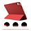 Ntech Hoes geschikt voor iPad 11 (2025) A16 11th Generation hoes Rood - iPad 2022 10e Generatie (10.9 inch) met pencil houder - Smart bookcase
