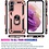 Ntech Hoesje Geschikt Voor Samsung Galaxy S23 Hoesje Anti-Shock Hybrid Armor hoesje Rose Goud Met Screenprotector - 2 pack