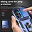 Ntech Hoesje Geschikt Voor Samsung Galaxy A14 hoesje Blauw met Ring Houder en camera bescherming - Galaxy A14 Screenprotector - 2 stuks