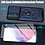 Ntech Hoesje Geschikt Voor Samsung Galaxy A54 hoesje Blauw met Ring Houder en camera bescherming - Galaxy A54 Screenprotector - 2 stuks
