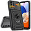 Ntech Hoesje Geschikt Voor Samsung Galaxy A54 hoesje Zwart met Ring Houder en camera bescherming - Galaxy A54 Screenprotector - 2 stuks