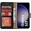 Ntech Hoesje Geschikt Voor Samsung Galaxy S23 Hoesje met Pasjeshouder – Bookcase – Zwart