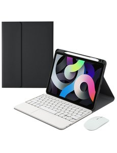Ntech iPad Air 2022 / iPad Air 2020 Keyboard Hoes Zwart (Air 4 / 5) - iPad 10.9 inch Hoes Met Penhouder