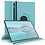 Ntech Hoesje Geschikt Voor Samsung Galaxy Tab S8 Ultra hoes Draaibare Book Case Cover Licht Blauw - Hoesje Geschikt Voor Samsung Galaxy Tab S8 Ultra hoesje 14.6 2022