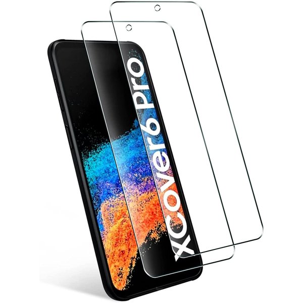 Ntech Screenprotector Geschikt voor Samsung Galaxy Xcover 6 Pro screenprotector Beschermglas 2 pack - Screenprotector Geschikt voor Samsung Galaxy 6 Pro screen protector glas
