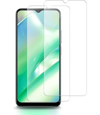Ntech Geschikt voor Realme C33 screenprotector Beschermglas 2 pack