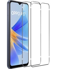 Ntech Oppo A17 screenprotector Beschermglas 2 pack
