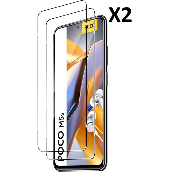 Ntech Screenprotector geschikt voor Xiaomi Poco M5s screenprotector Beschermglas 2 pack - Screenprotector geschikt voor Xiaomi Poco M5s screen protector glas