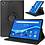 Ntech Geschikt voor Lenovo M10 Plus 10.3 TB - X608 hoes Draaibare Book Multi stand Case Cover Zwart
