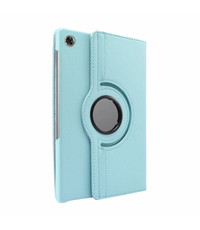 Ntech Lenovo M10 Plus 10.3 TB - X608 hoes Draaibare Book Multi stand Case Cover Licht Blauw