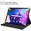 Ntech Lenovo Tab M10 Plus 3rd Gen 2022 hoes Draaibare Book Multi stand Case Cover Zwart