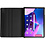 Ntech Lenovo Tab M10 Plus 3rd Gen 2022 hoes Draaibare Book Multi stand Case Cover Zwart